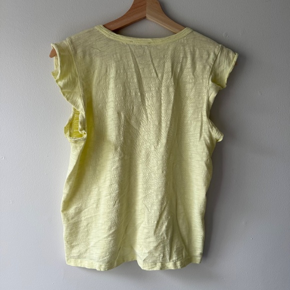 LIKE NEW Lilla P - Ruffle Sleeve Tank - Butter Yellow - Size M - Picture 6 of 6